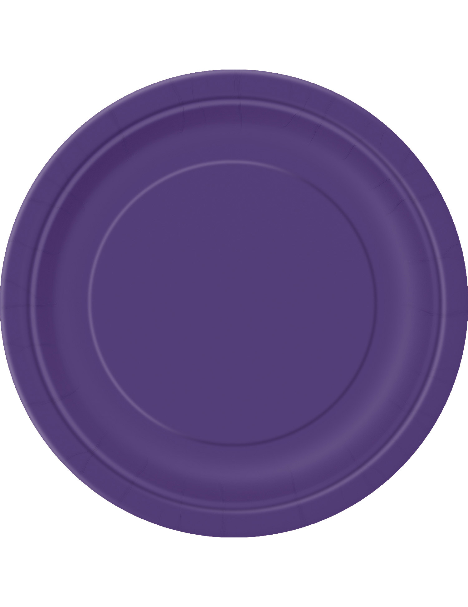 16 Grandes assiettes en carton violettes 23 cm