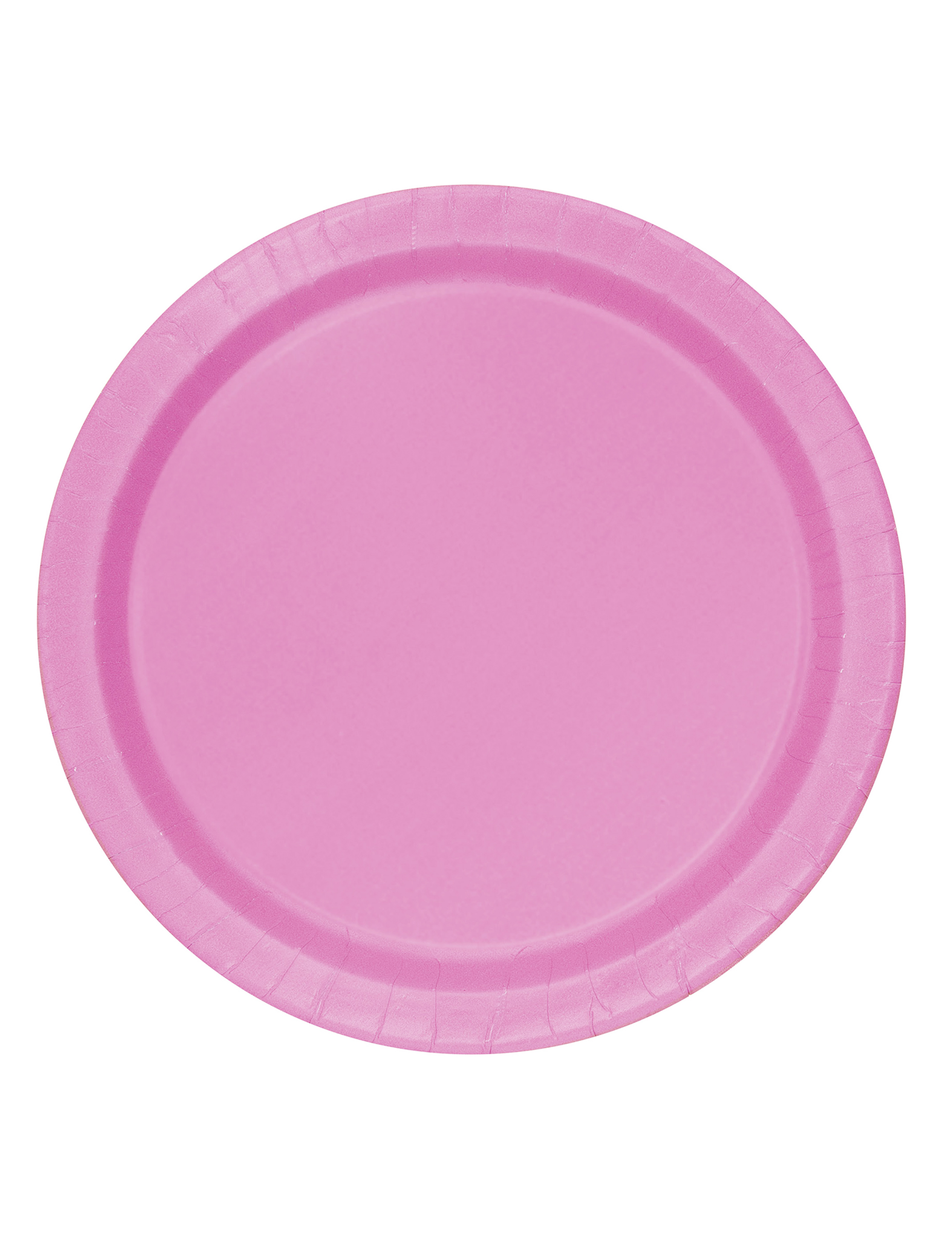 16 Grandes assiettes en carton roses 23 cm