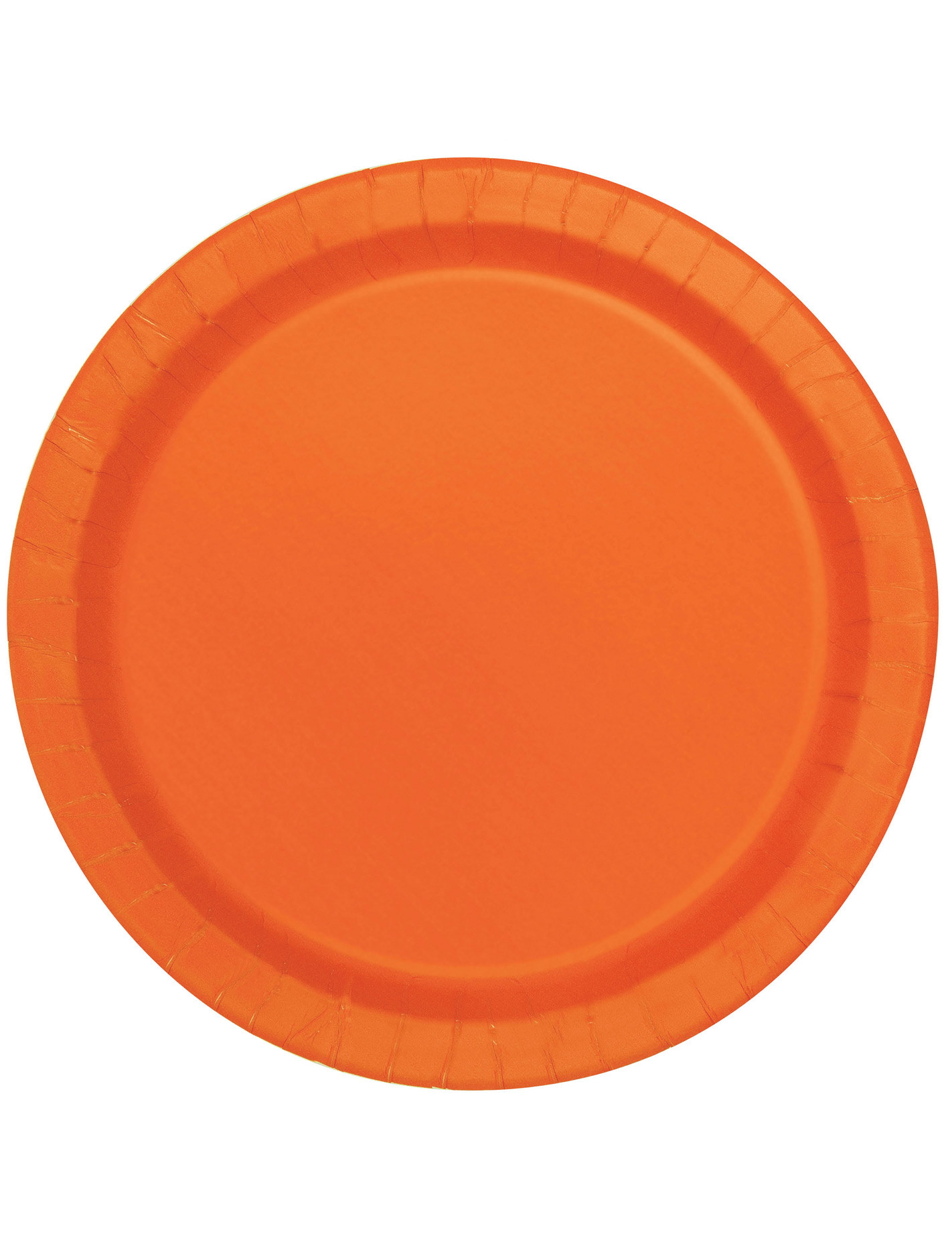 16 Grandes assiettes en carton orange 22 cm