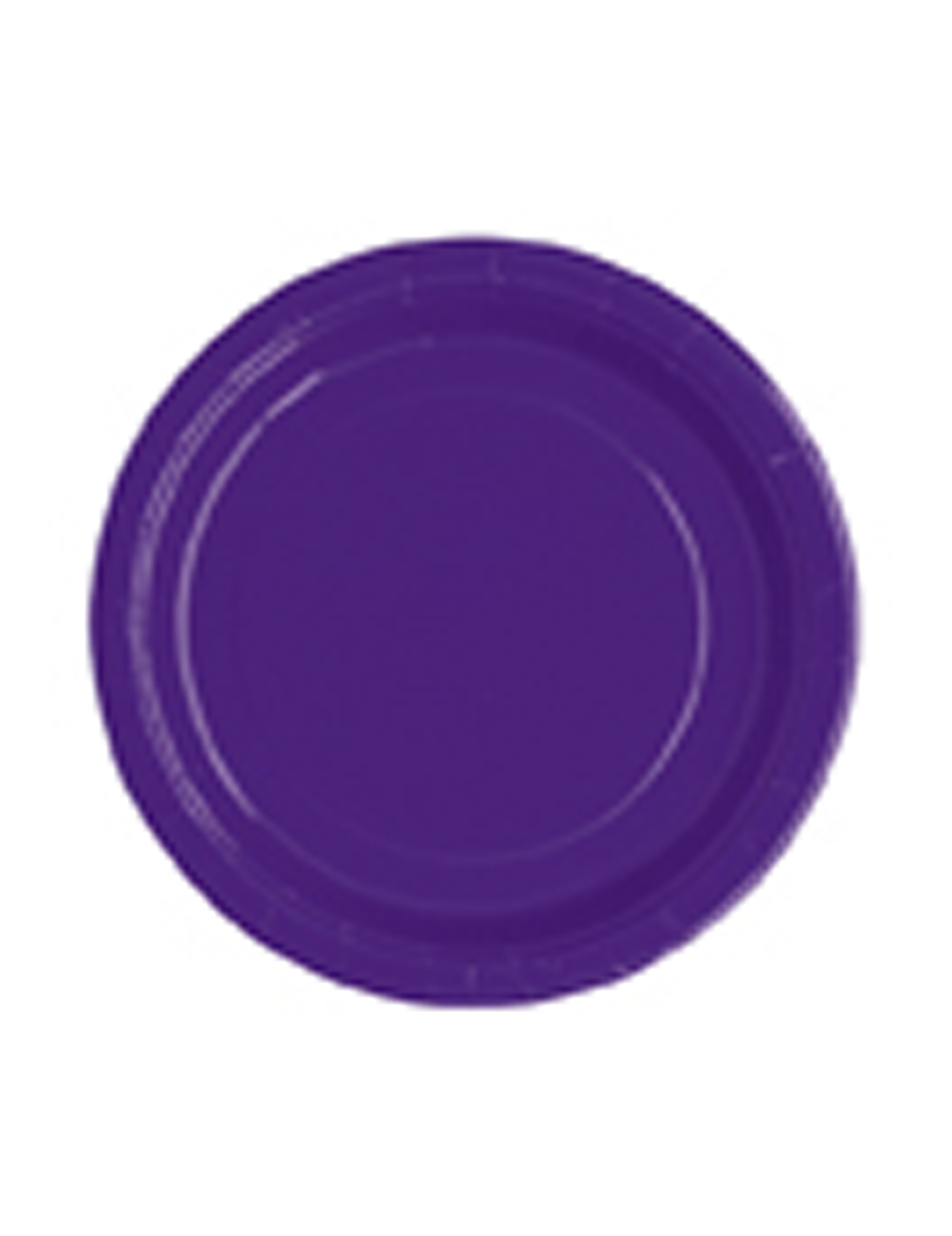 20 Petites assiettes rondes en carton violettes 18 cm