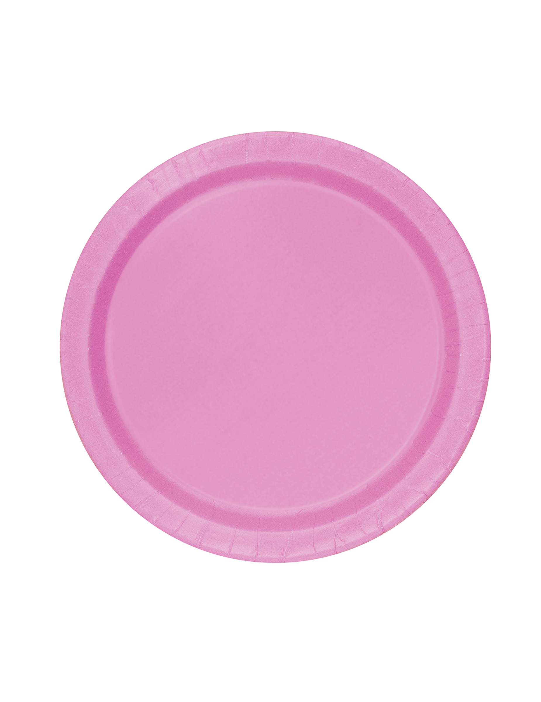 20 Petites assiettes en carton roses 18 cm