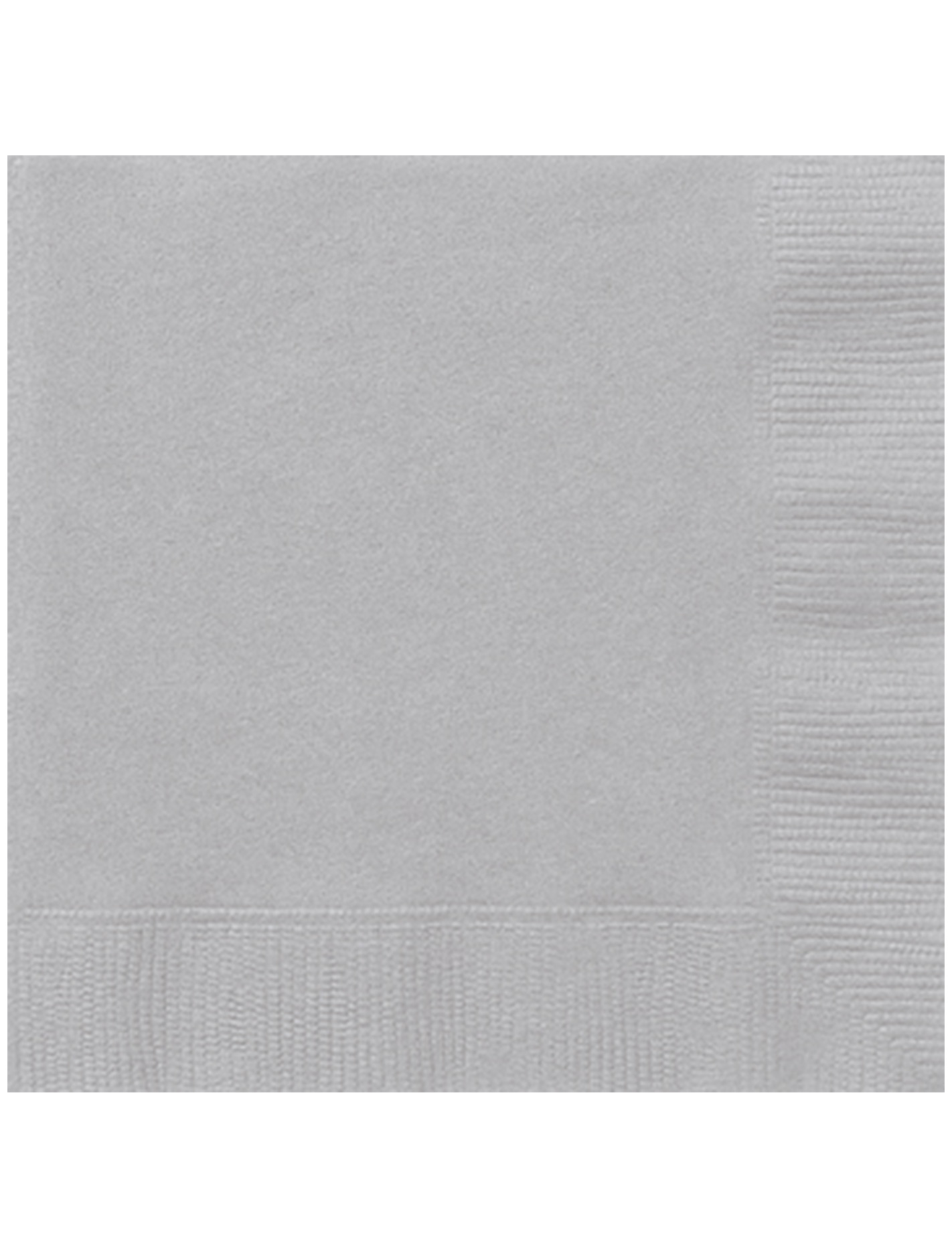 20 serviettes en papier argenté 33 x 33 cm pour fête