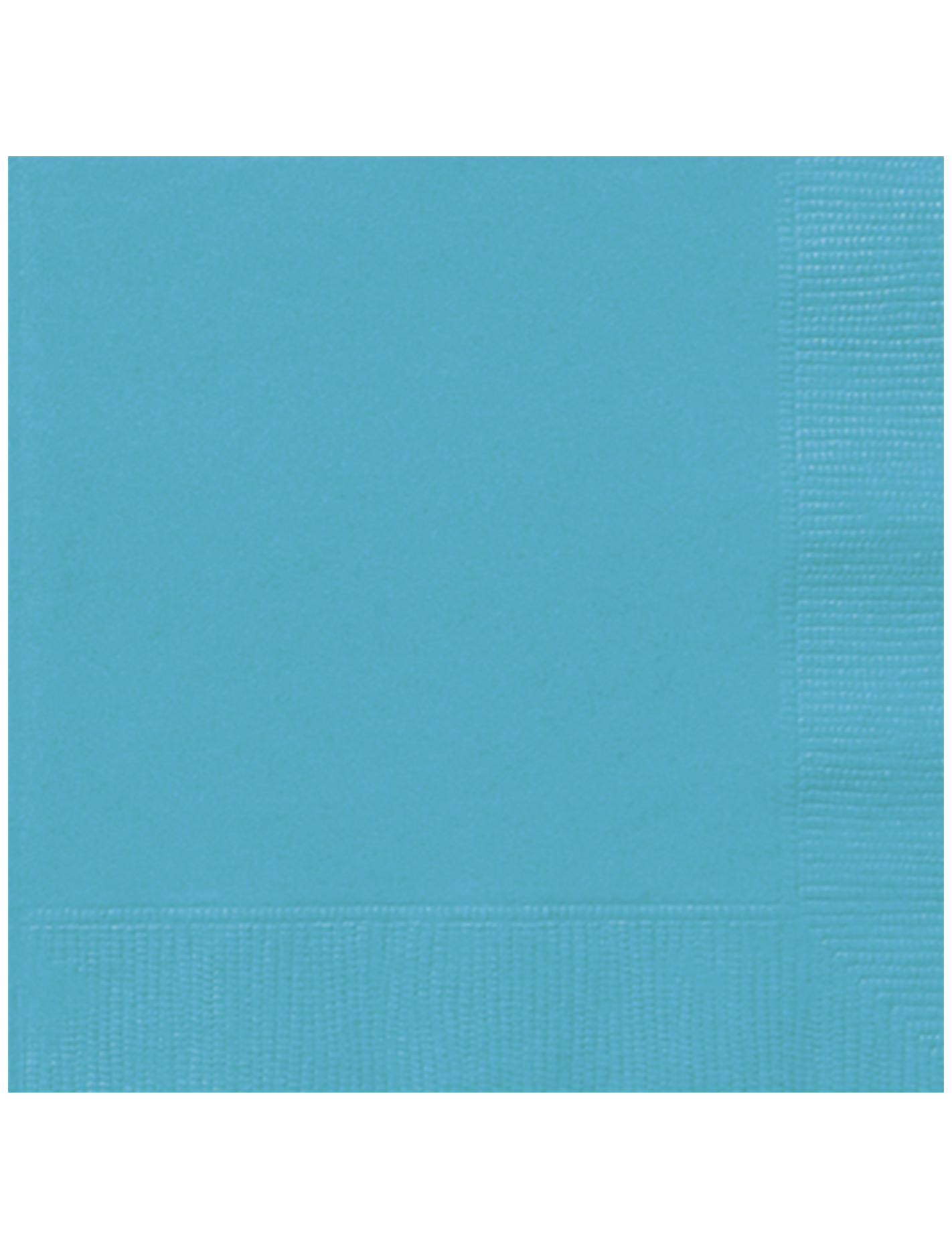 20 Serviettes en papier bleu caraïbe 33 x 33 cm