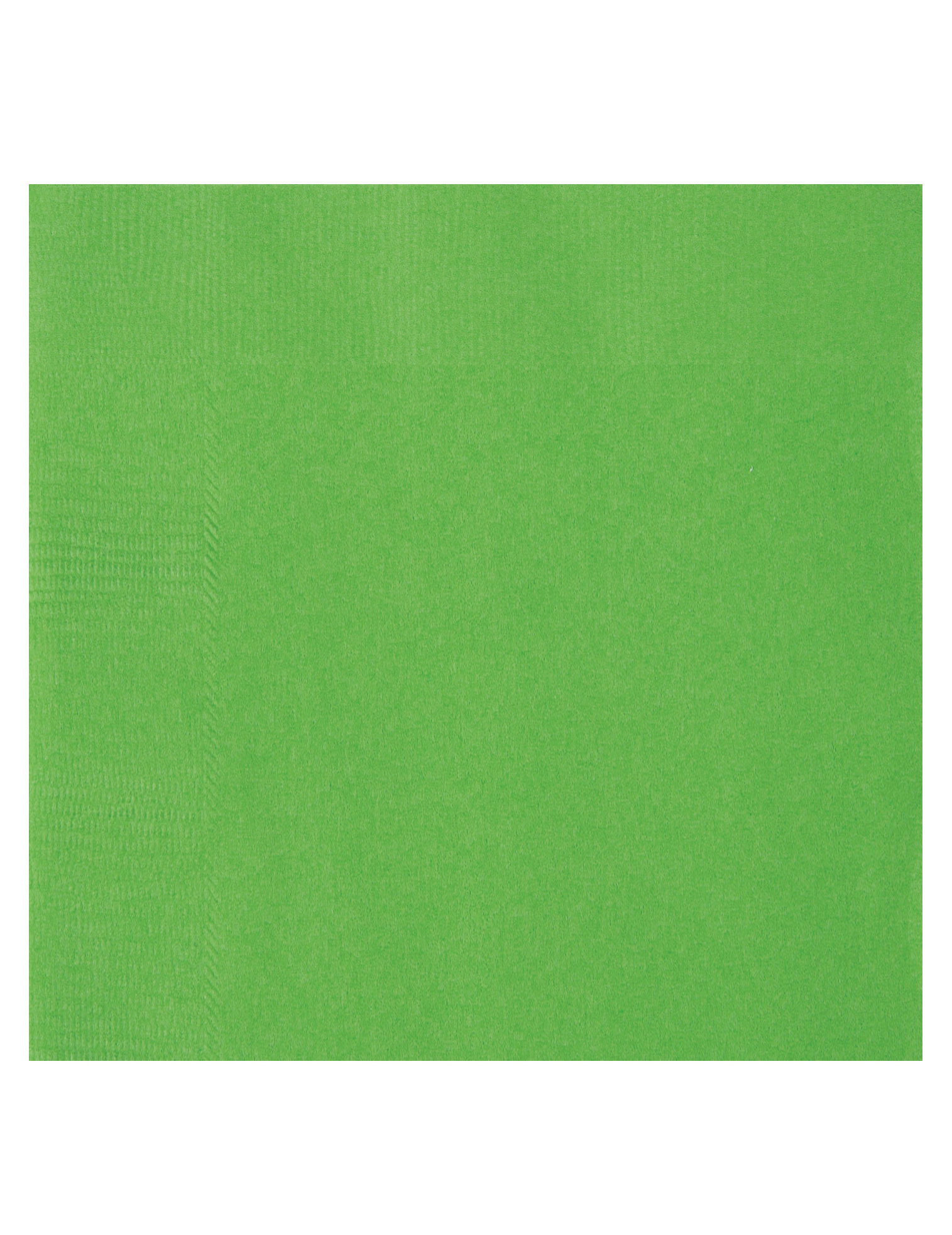 20 Serviettes en papier vert citron 33 x 33 cm