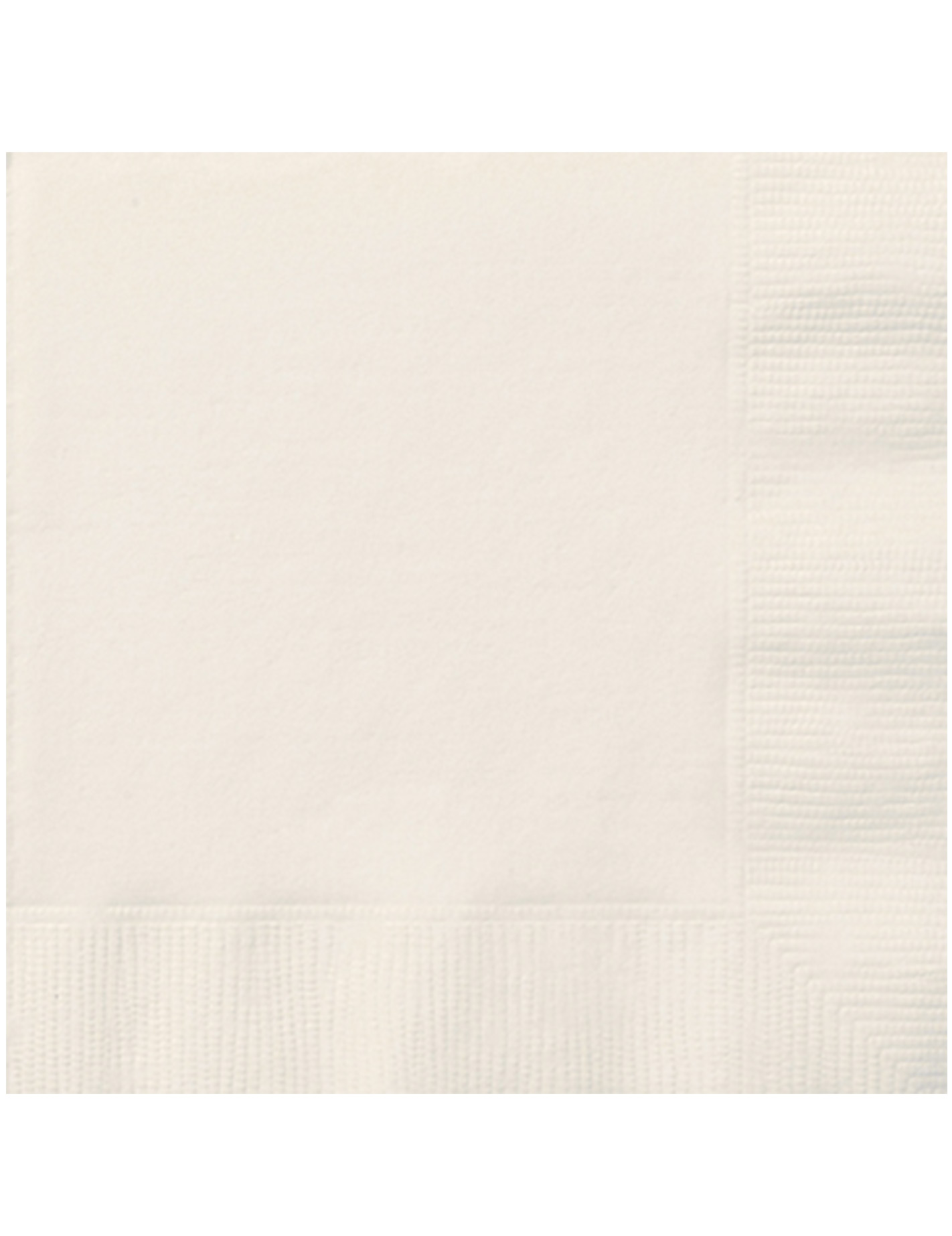 20 Serviettes en papier ivoires 33 x 33 cm