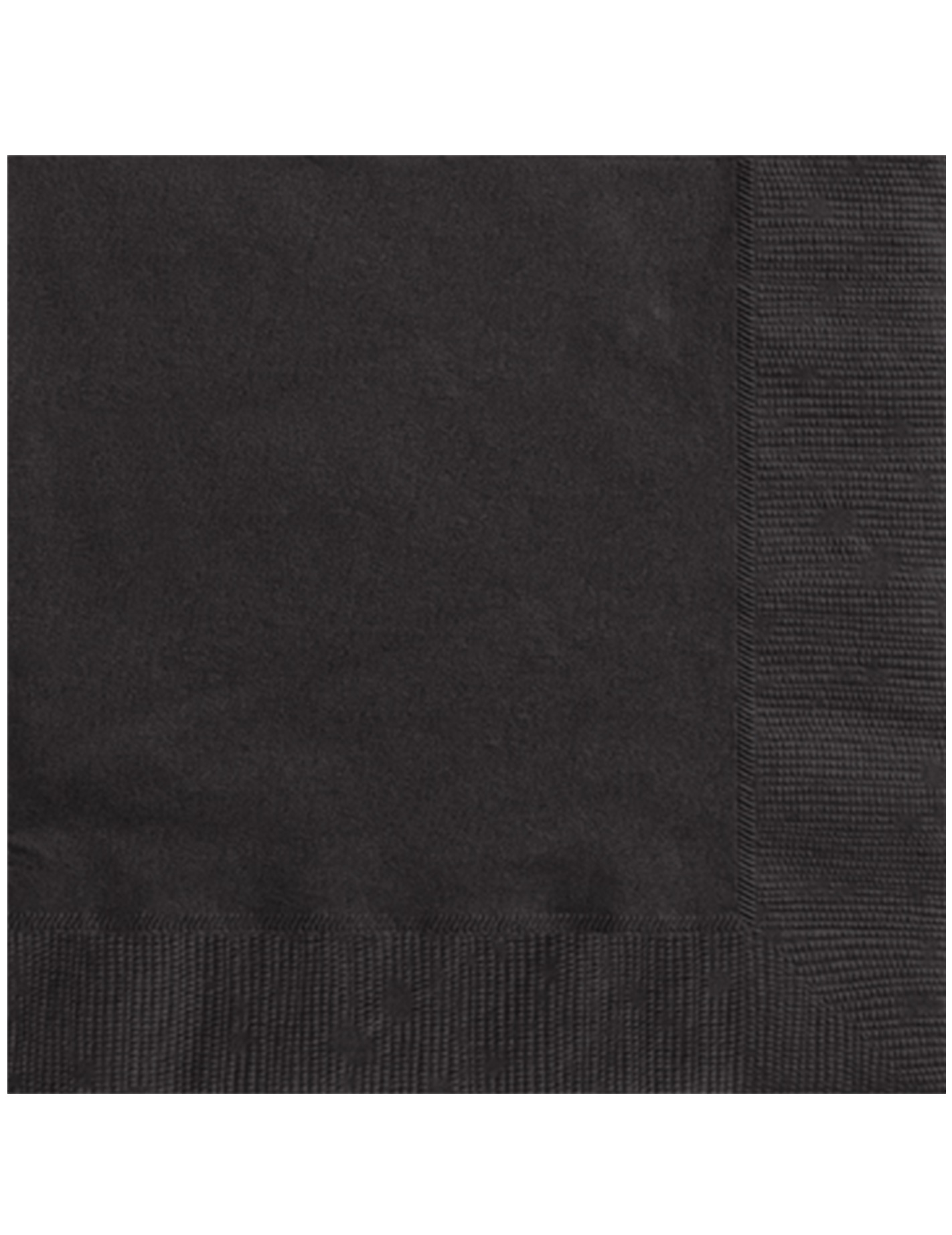 50 Serviettes en papier noires 33 x 33 cm