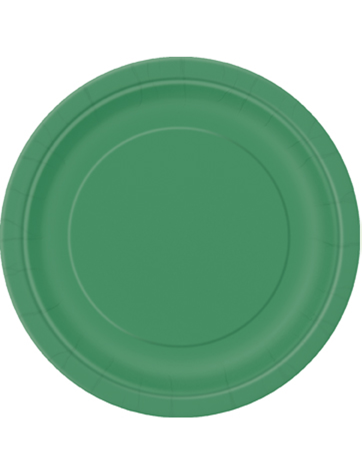 8 Assiettes en carton vert émeraude