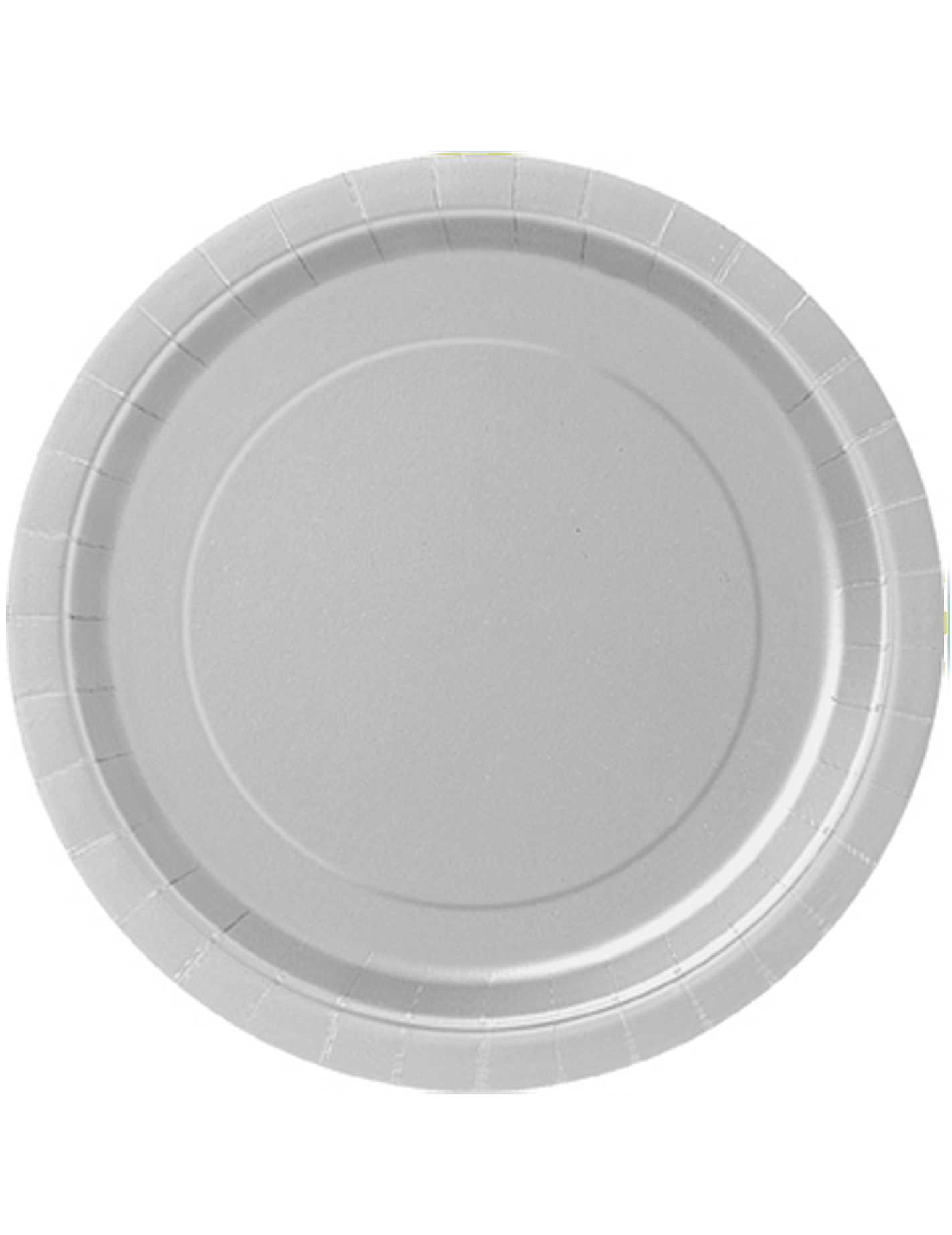 8 Grandes assiettes en carton argent