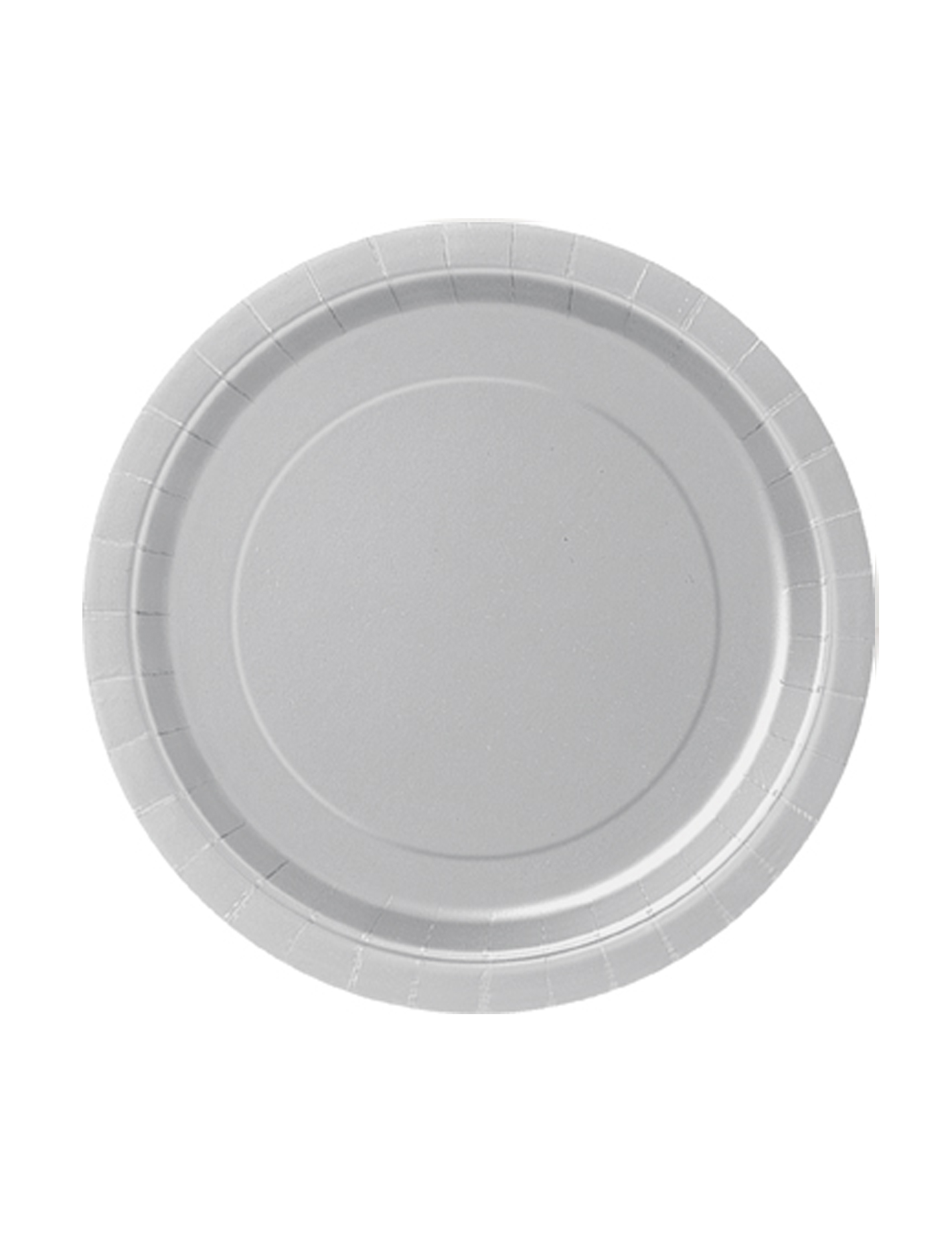 8 Petites assiettes en carton argent