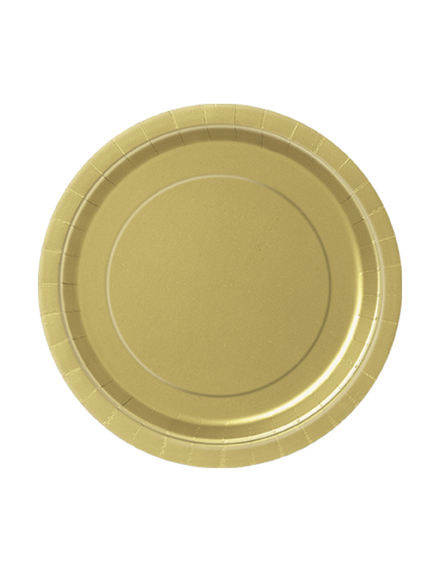 8 Petites assiettes en carton or