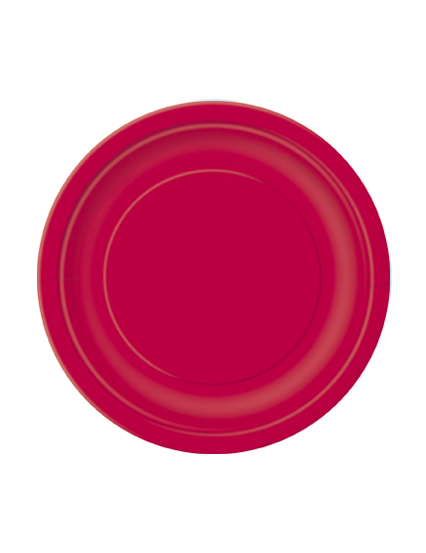 8 Petites assiettes rouges en carton
