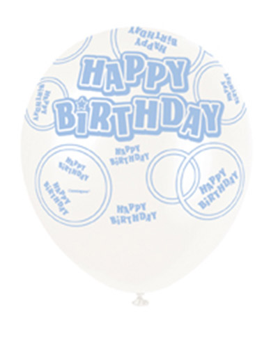 Ballon de baudruche bleuHappy Birthday
