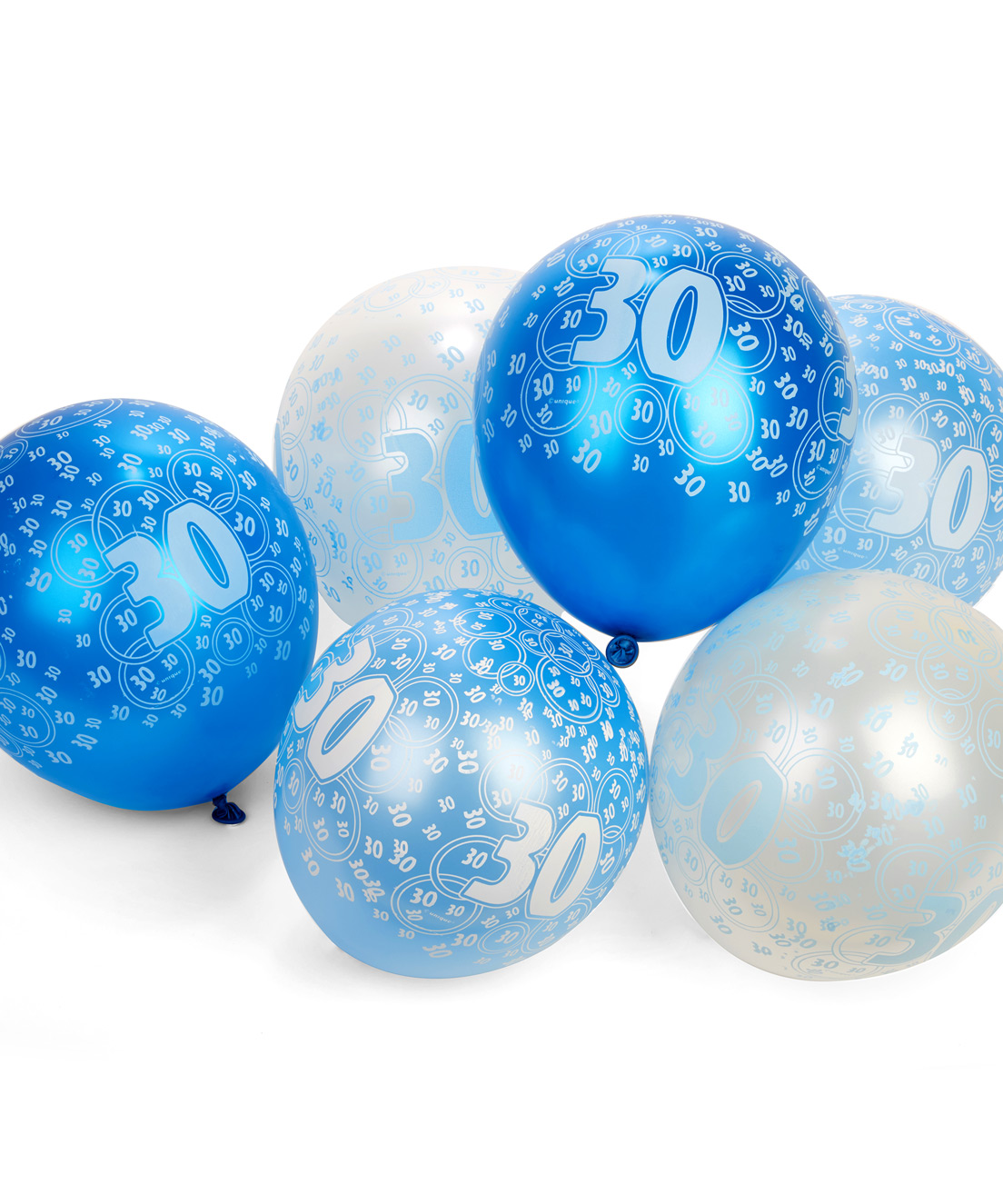 Ballons bleus Age 30 ans