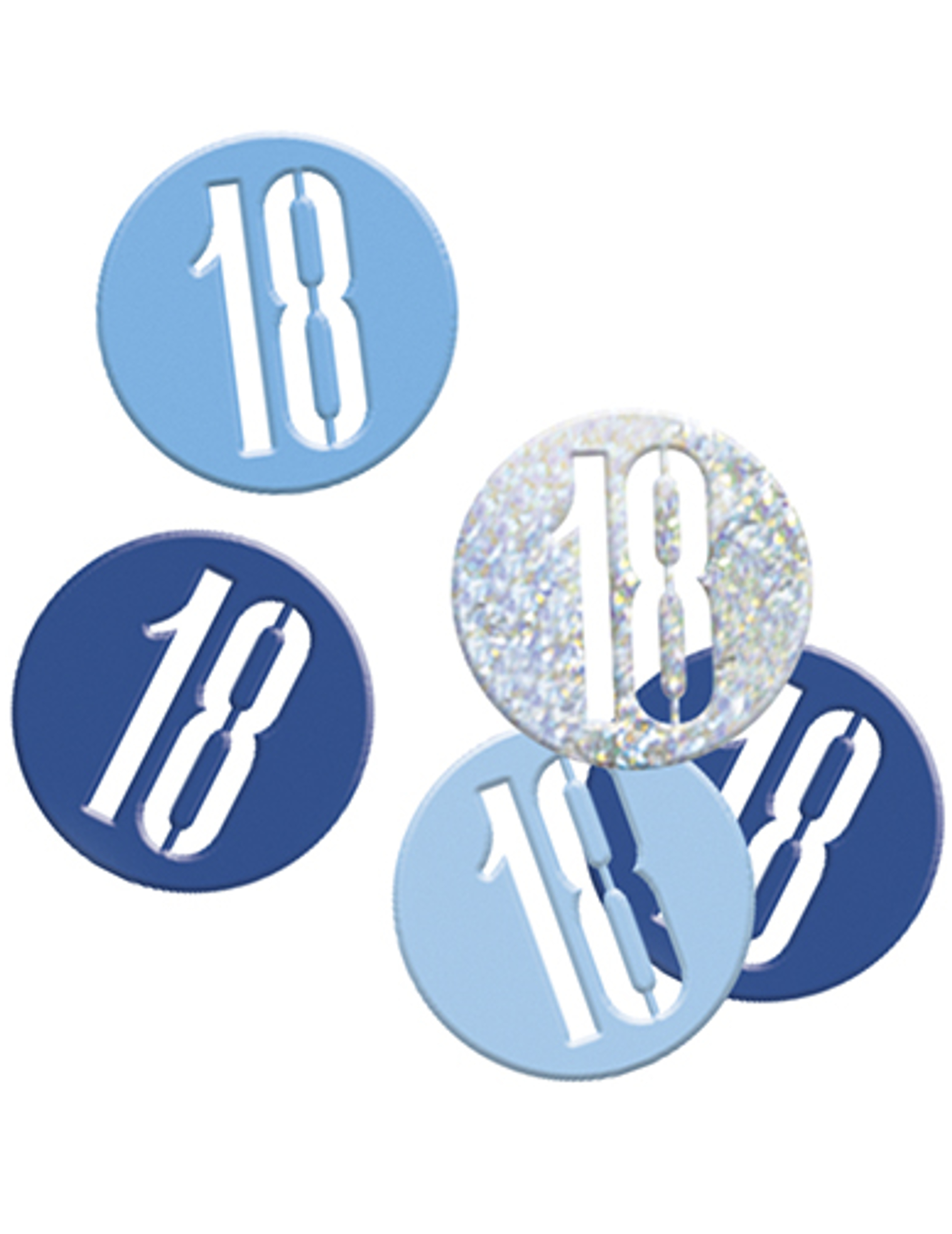 Confettis bleu/gris Age 18 ans
