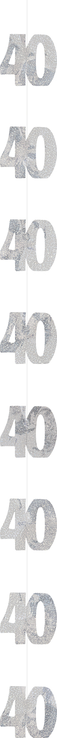 Suspension Age 40 ans argent