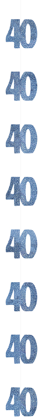 Suspension Age 40 ans bleue
