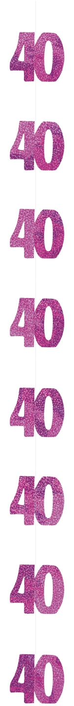 Suspension Age 40 ans rose