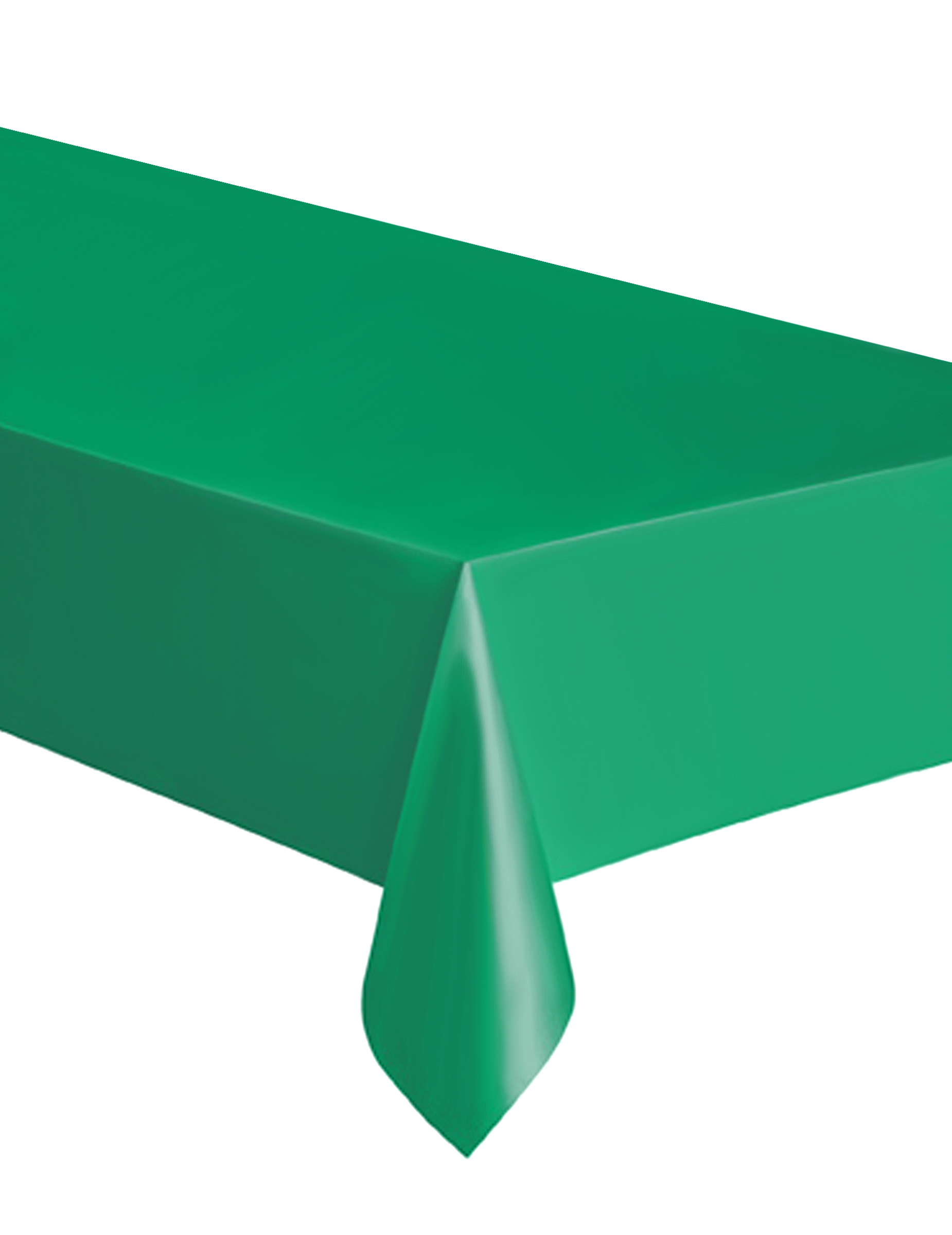 Nappe rectangulaire en plastique vert émeraude 137 x 274 cm