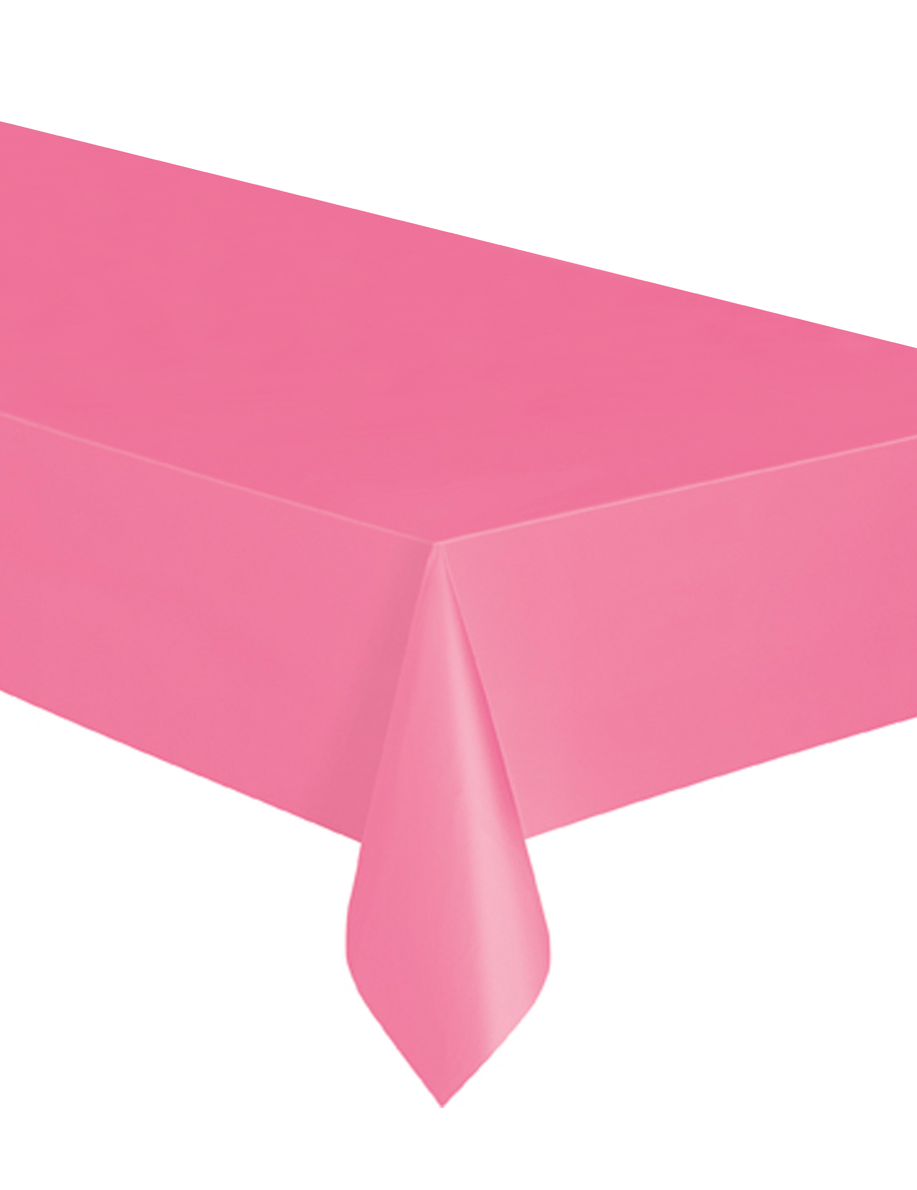 Nappe rectangulaire rose en plastique