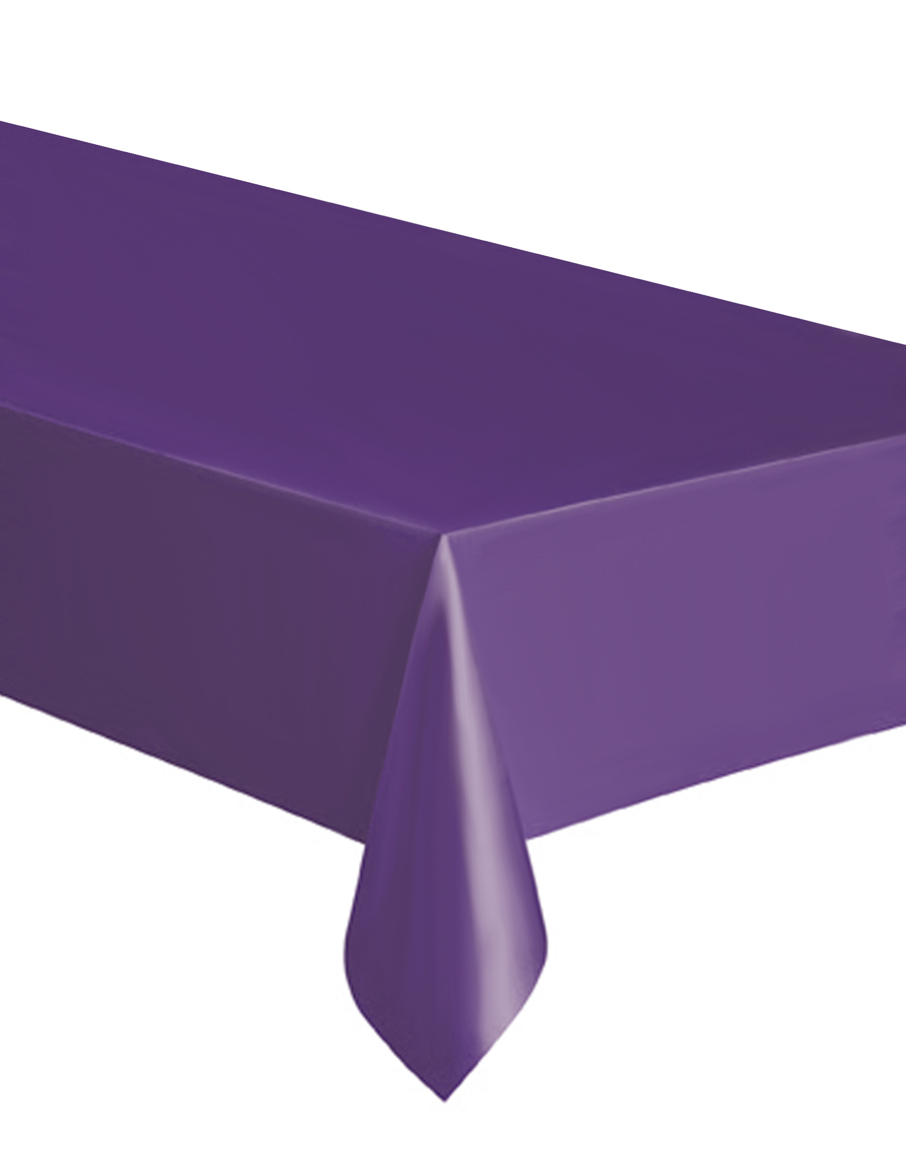 Nappe rectangulaire violette en plastique 137 x 274 cm