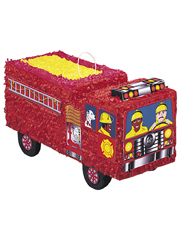Piñata Camion de Pompier rouge 46 x 24 cm