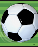 Sacs de fête en plastique foot, lot de 8