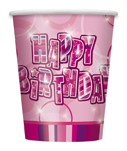 8 Gobelet Happy Birthday