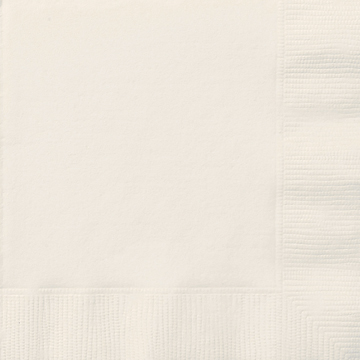 50 Serviettes en papier ivoire 33 x 33 cm