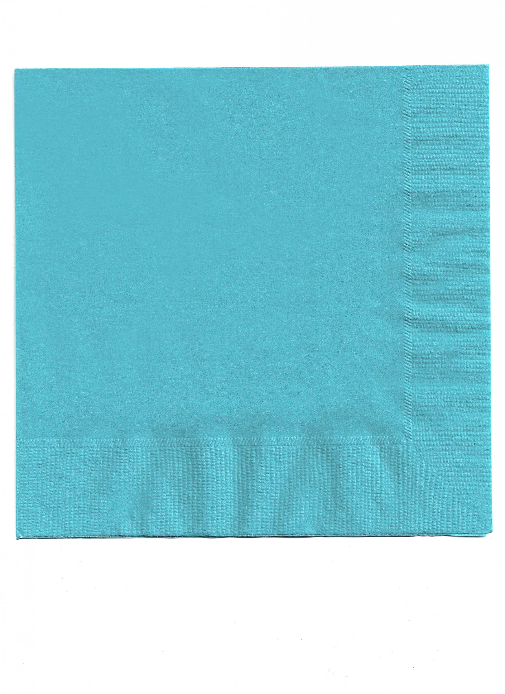 50 Serviettes en papier bleu clair 33 x 33 cm