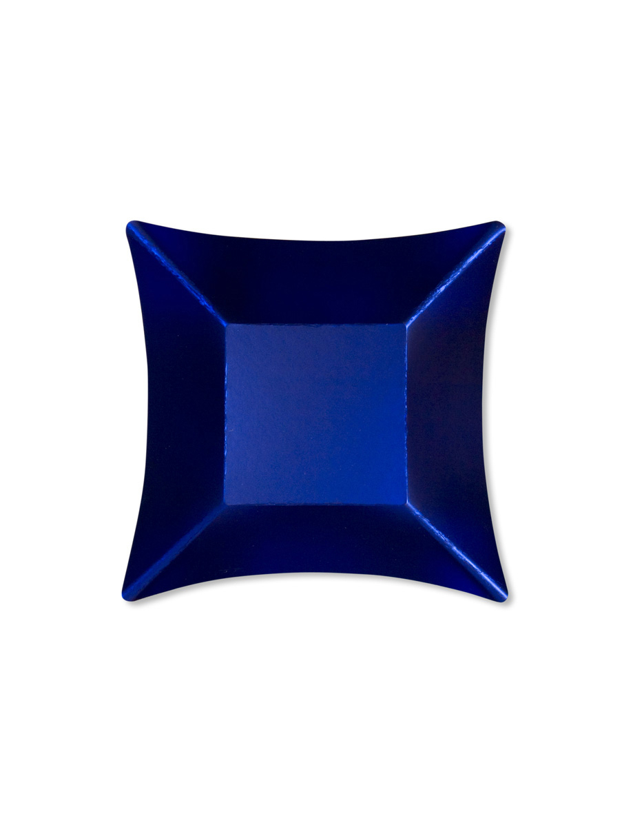 8 Coupelles Wasabi bleues satinées 11,6 cm