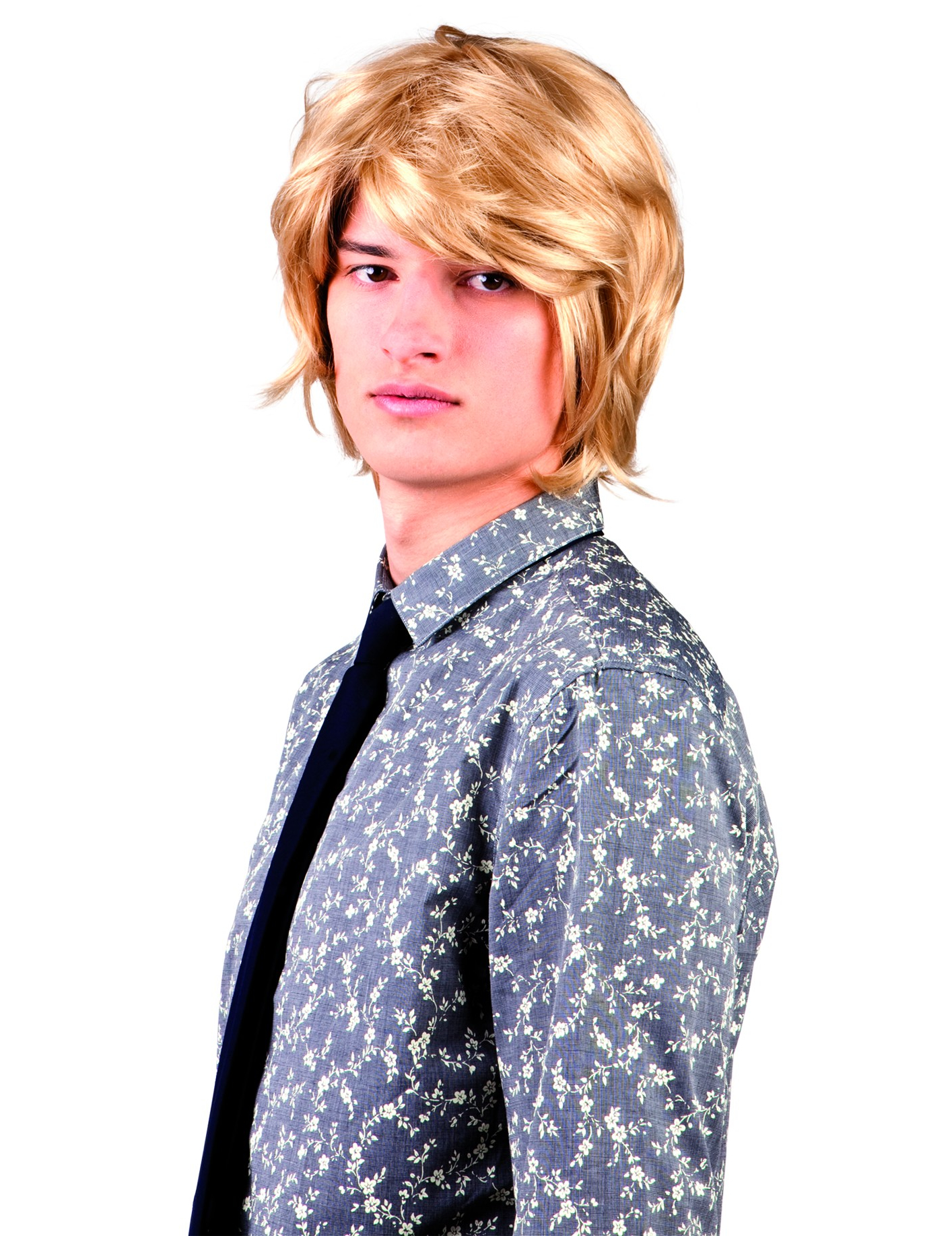 Perruque blonde courte adulte