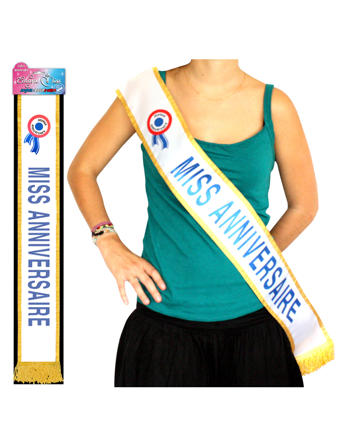 Echarpe Miss anniversaire