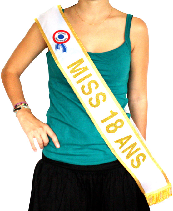 Echarpe or Miss 18 ans