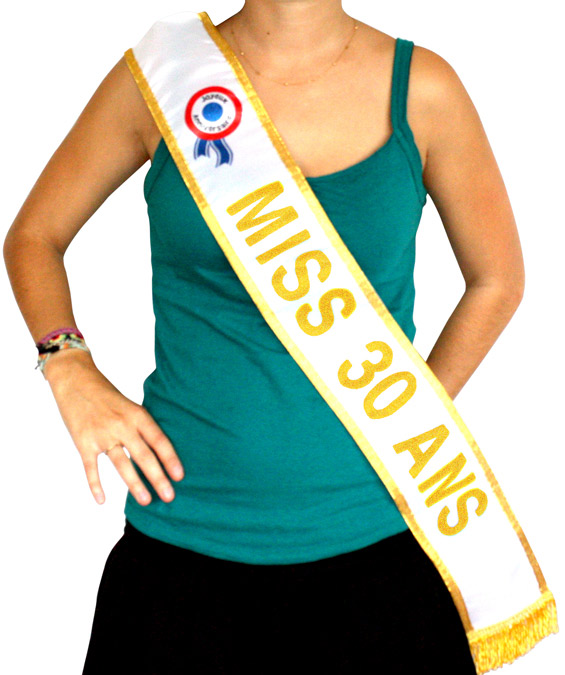 Echarpe or Miss 30 ans