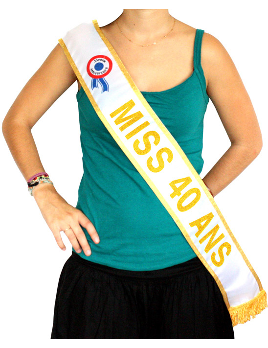 Echarpe or Miss 40 ans