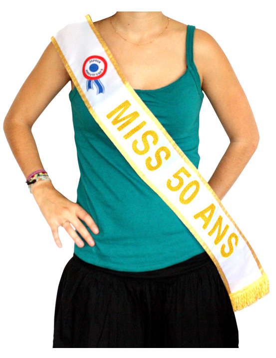 Echarpe or Miss 50 ans