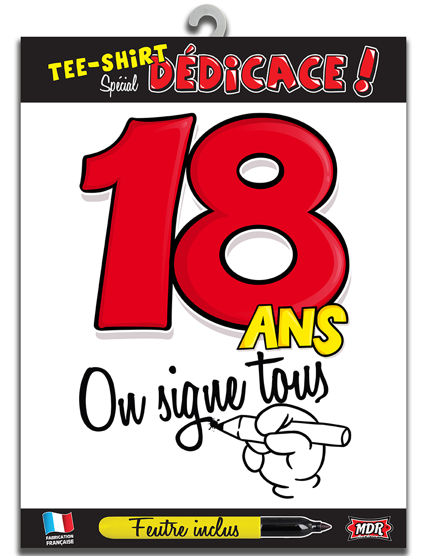 T-shirt Age 18 ans