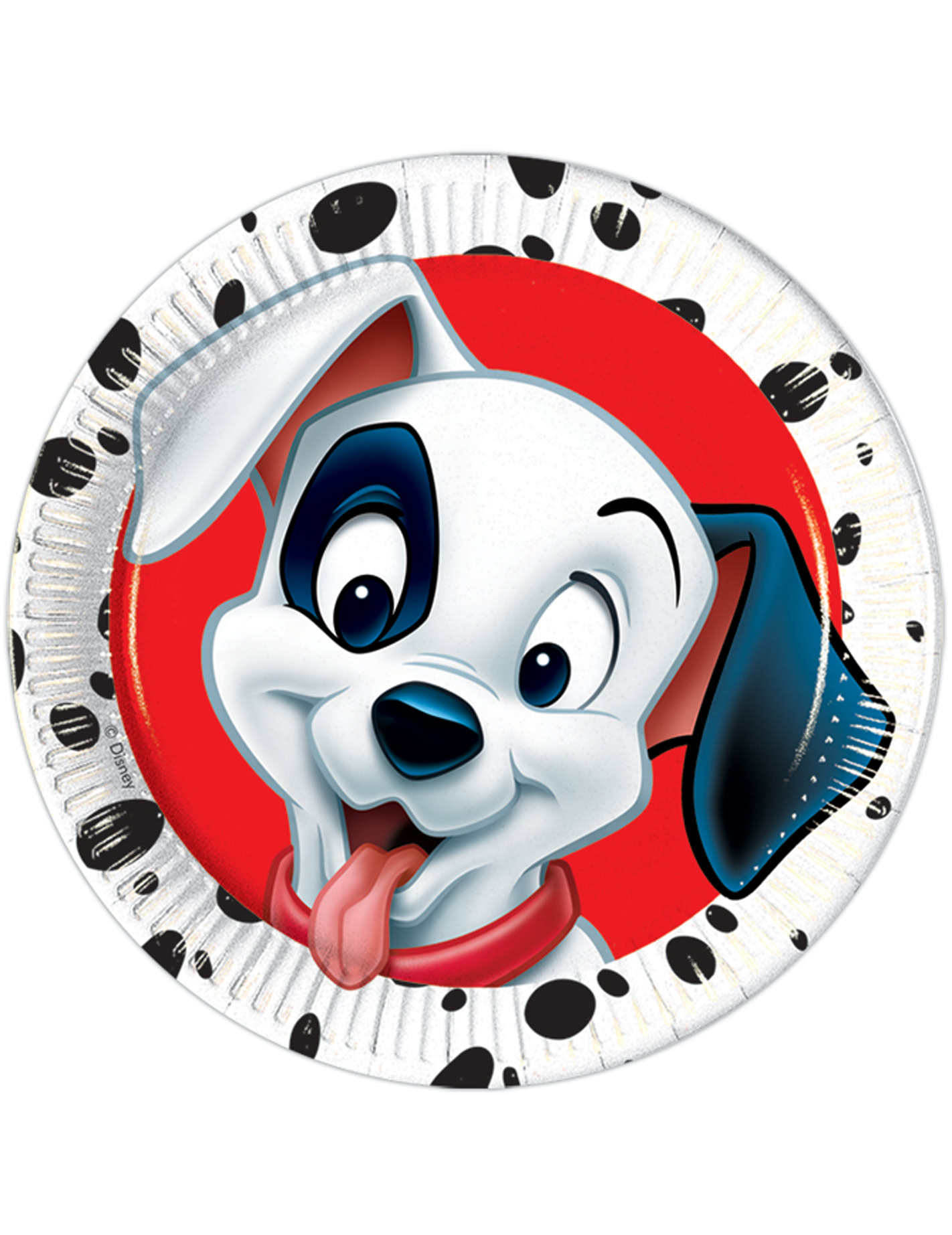 8 assiettes 101 Dalmatiens en carton