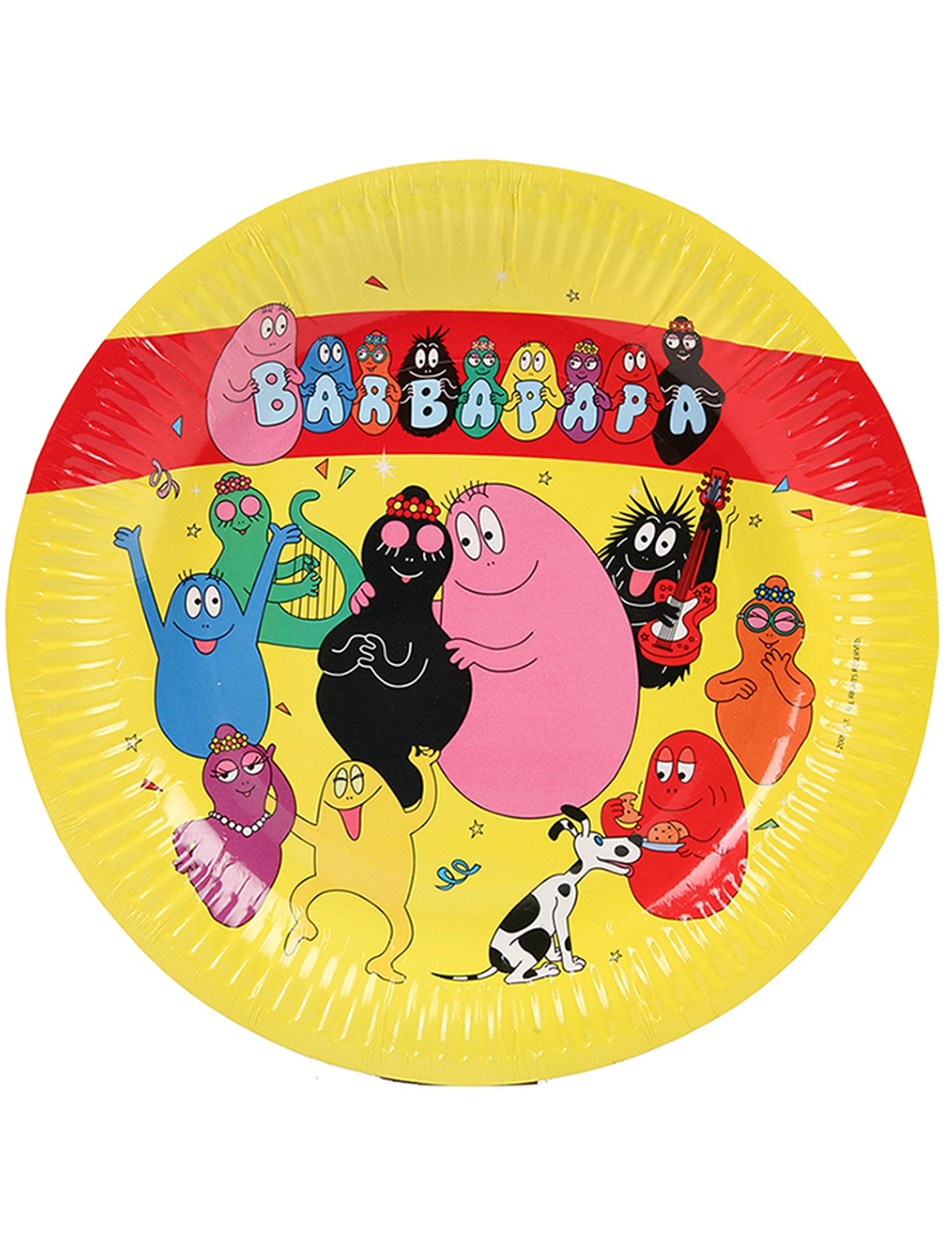 6 Assiettes en carton Barbapapa 23 cm