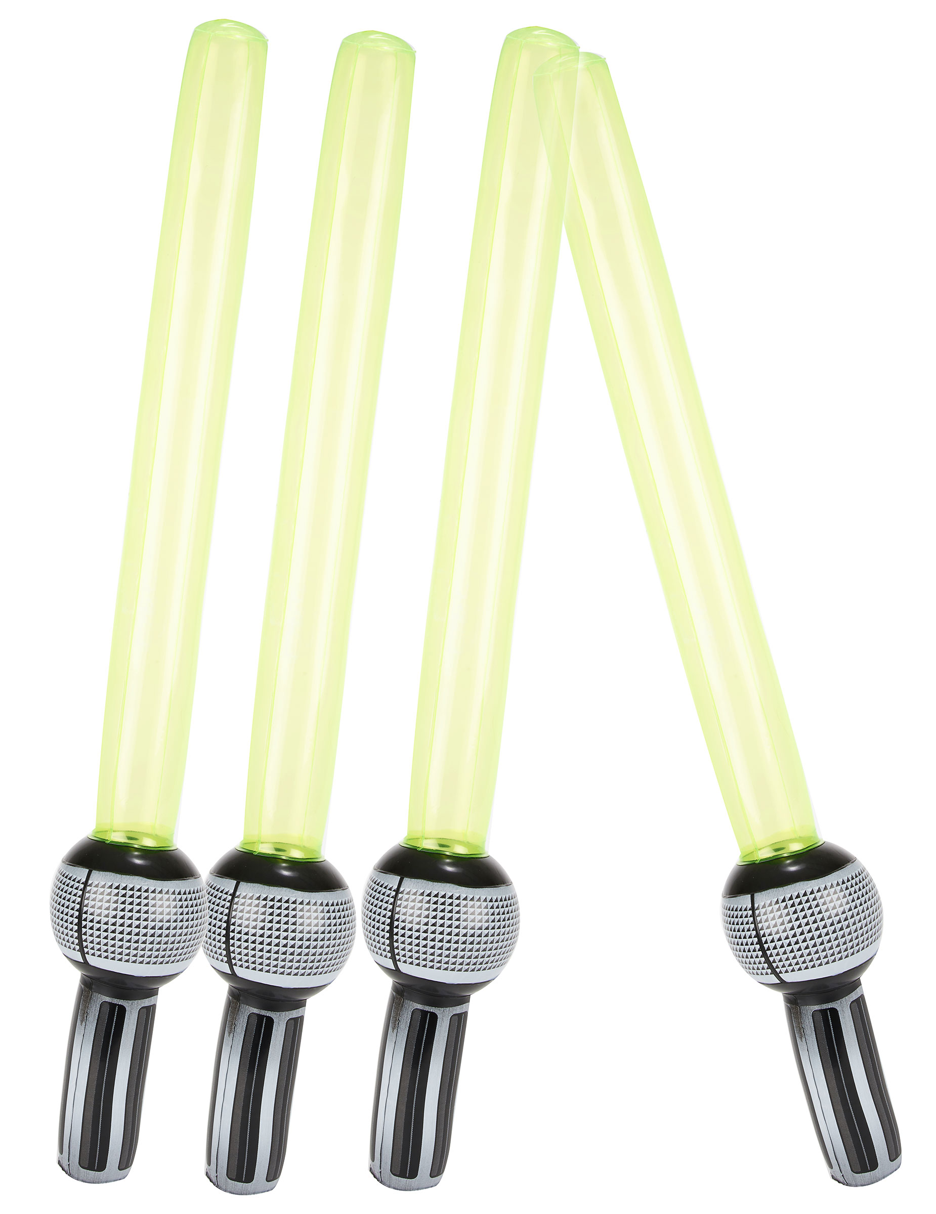 4 Sabres laser en plastique gonflables 72 cm