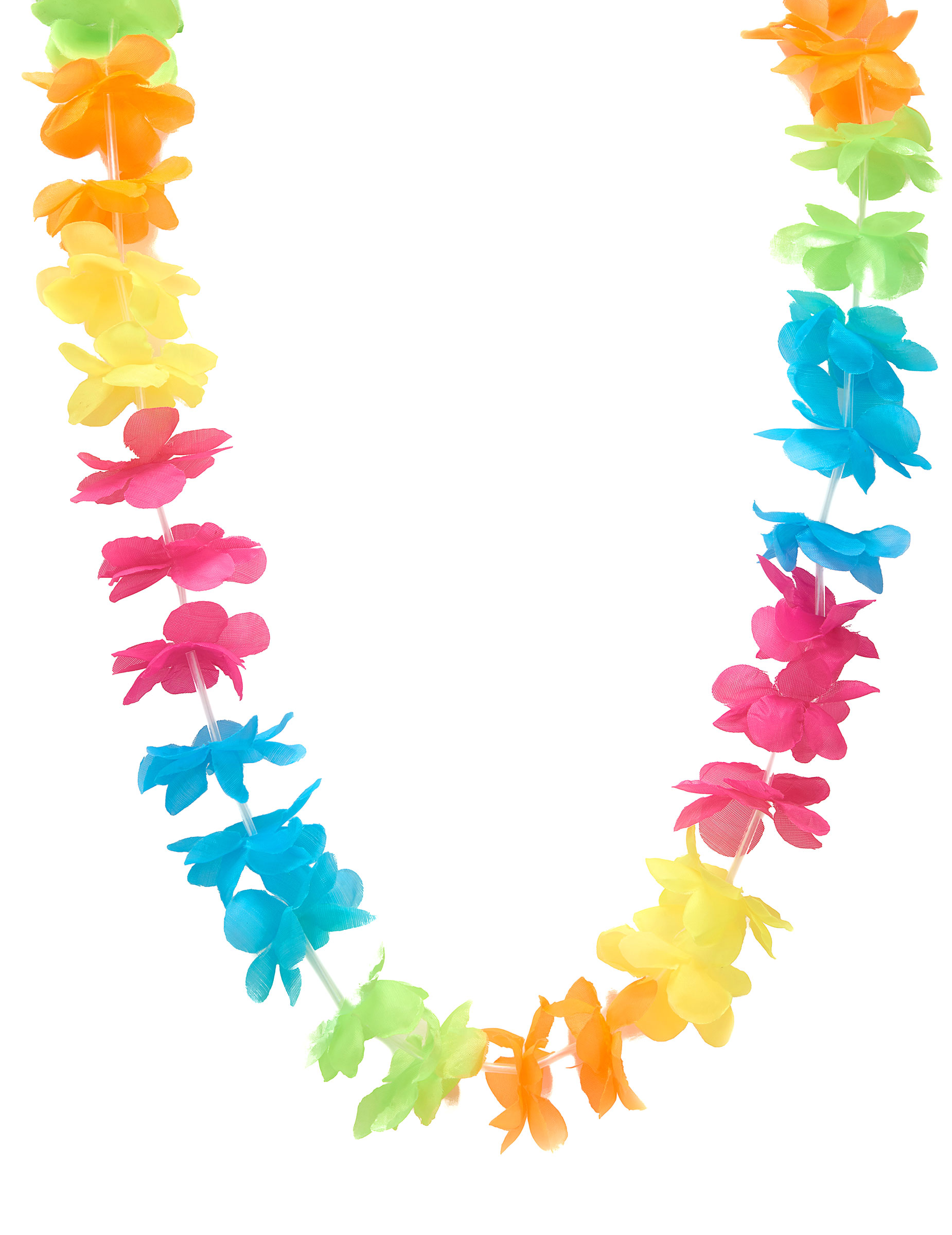 Collier Hawaï multicolore adulte