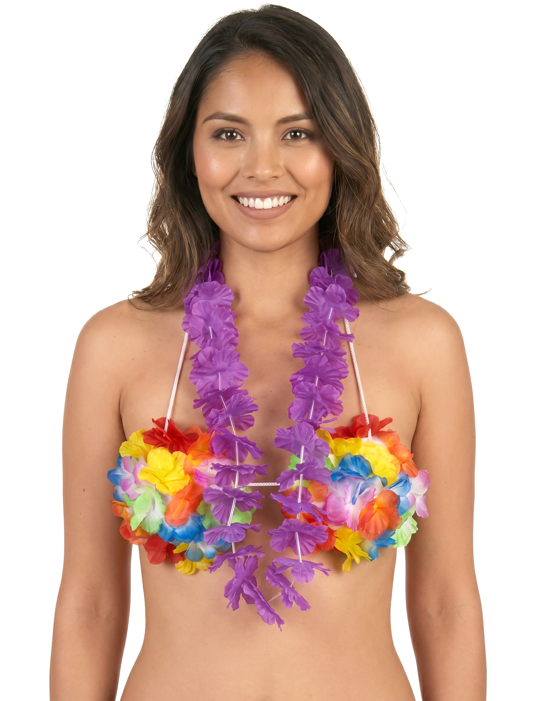 Collier Hawaï violet