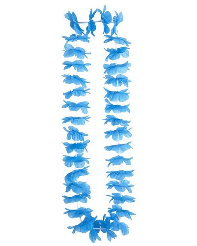 Collier Hawaï bleu