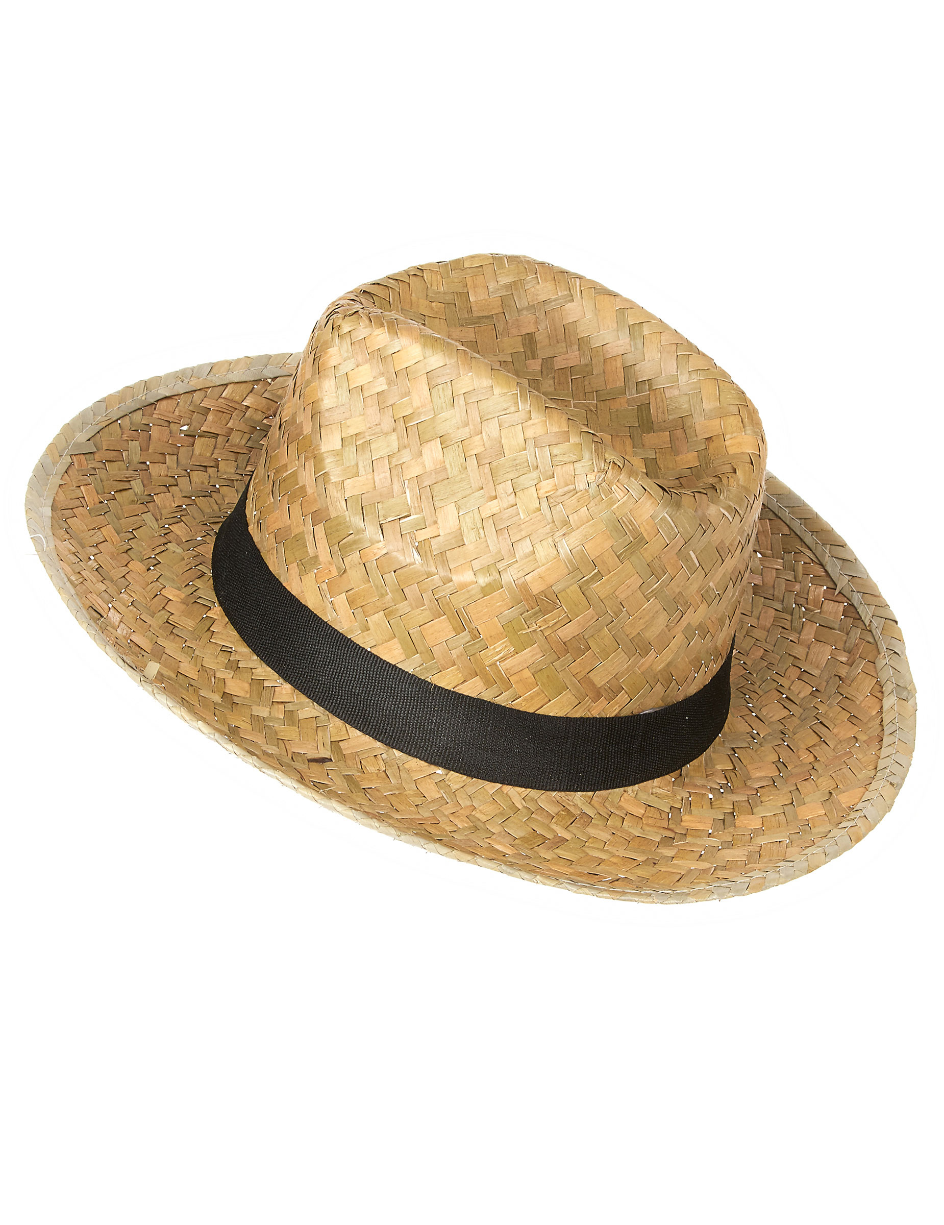 Chapeau cowboy en paille adulte