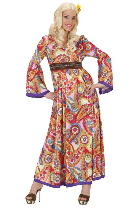Déguisement hippie long femme