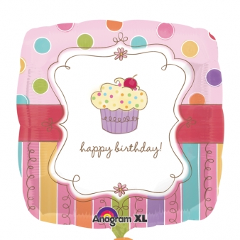 Ballon aluminium carré Douceurs sucrées