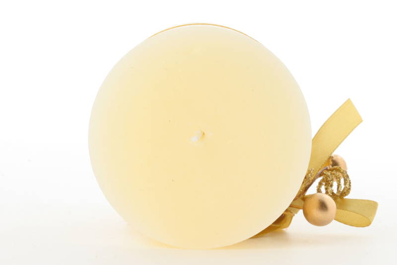 Bougie ronde senteur vanille 7 cm de diamètre