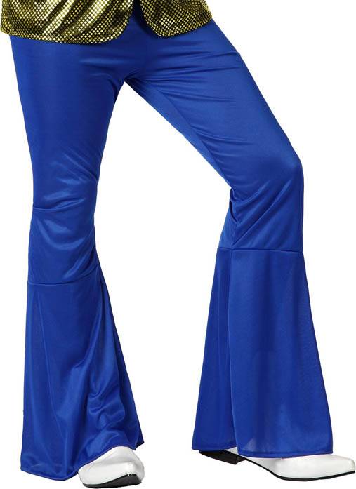 Pantalon disco homme bleu foncé