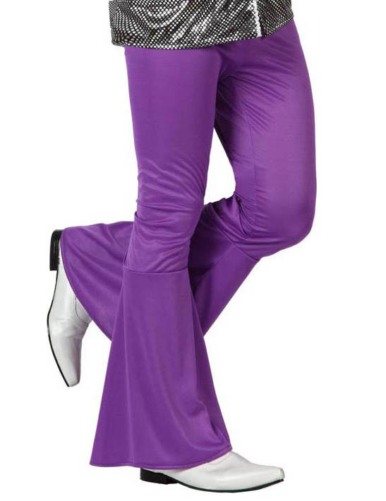 Pantalon disco homme violet