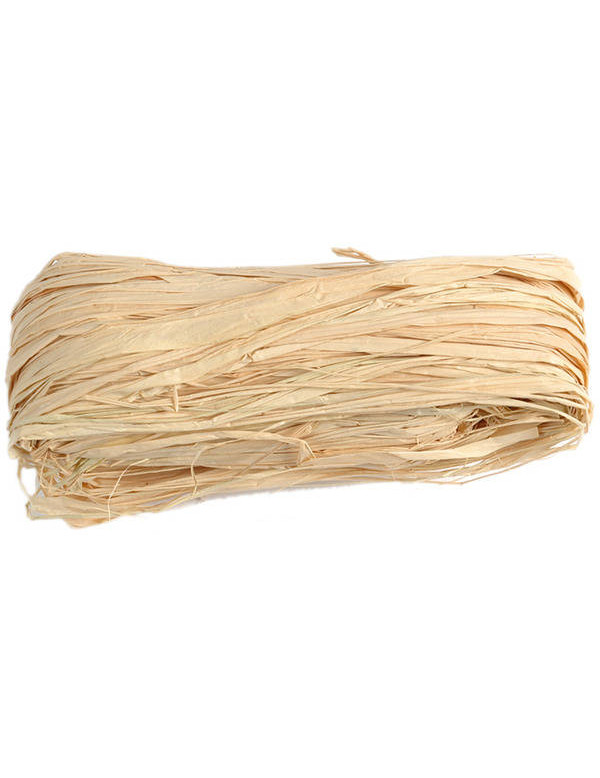 Pelote de raphia naturel 50g 80 cm